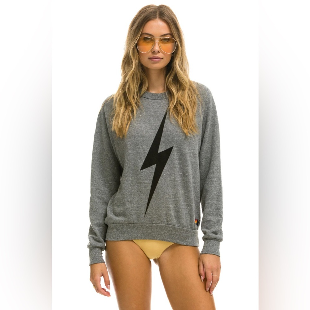 Bolt Sweatshirt- heather grey
